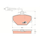 GDB833 Bremsbelagsatz, Scheibenbremse COTEC GDB833 Bremsbelagsatz, Scheibenbremse COTEC