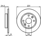 0 986 478 242 Bremsscheibe 0 986 478 242 Bremsscheibe