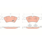 TRW Bremsbelagsatz, Scheibenbremse COTEC GDB1642