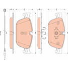 GDB1889 Bremsbelagsatz, Scheibenbremse GDB1889 Bremsbelagsatz, Scheibenbremse