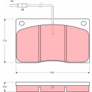 GDB443 Bremsbelagsatz, Scheibenbremse GDB443 Bremsbelagsatz, Scheibenbremse