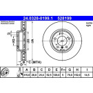 ATE Bremsscheibe PowerDisc 24.0328-0199.1