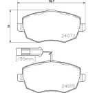 Hella Pagid | Bremsbelagsatz, Scheibenbremse | 8DB 355 012-861