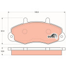 GDB1084 Bremsbelagsatz, Scheibenbremse COTEC