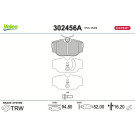 Valeo | Bremsbelagsatz, Scheibenbremse | 302456A