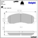 Delphi Bremsbelagsatz, Scheibenbremse LP779