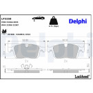 Delphi | Bremsbelagsatz, Scheibenbremse | LP3258