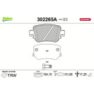 Valeo | Bremsbelagsatz, Scheibenbremse | 302265A