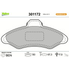 301172 Bremsbelagsatz, Scheibenbremse ESSENTIAL