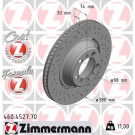 Zimmermann 2 x ZIMMERMANN Bremsscheibe Formula Z 460.4527.70