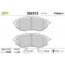 Valeo | Bremsbelagsatz, Scheibenbremse | 302312