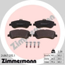 Zimmermann | Bremsbelagsatz, Scheibenbremse | 24867.205.1