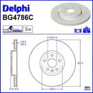 Delphi Bremsscheibe BG4786C