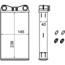 AH 239 000S Wärmetauscher, Innenraumheizung BEHR AH 239 000S Wärmetauscher, Innenraumheizung BEHR