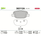 302112A Bremsbelagsatz, Scheibenbremse EXPERT