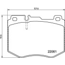 Brembo | Bremsbelagsatz, Scheibenbremse | P 50 145