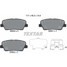 Textar | Bremsbelagsatz, Scheibenbremse | 2552001