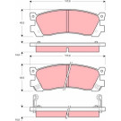 GDB3264 Bremsbelagsatz, Scheibenbremse