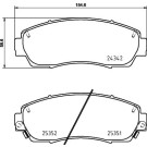 Hella Pagid | Bremsbelagsatz, Scheibenbremse | 8DB 355 019-761