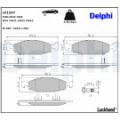 Delphi | Bremsbelagsatz, Scheibenbremse | LP1557
