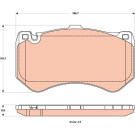GDB1907 Bremsbelagsatz, Scheibenbremse GDB1907 Bremsbelagsatz, Scheibenbremse