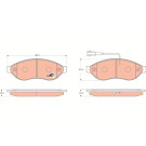 GDB1681 Bremsbelagsatz, Scheibenbremse COTEC GDB1681 Bremsbelagsatz, Scheibenbremse COTEC