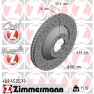 Zimmermann 2 x ZIMMERMANN Bremsscheibe Formula Z 460.4535.70