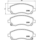 Brembo | Bremsbelagsatz, Scheibenbremse | P 78 009