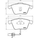 Brembo | Bremsbelagsatz, Scheibenbremse | P 85 056