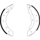 8DB 355 001-571 Bremsbackensatz