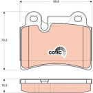 GDB1722 Bremsbelagsatz, Scheibenbremse COTEC GDB1722 Bremsbelagsatz, Scheibenbremse COTEC