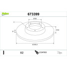 673399 Bremsscheibe COATED