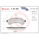 Brembo | Bremsbelagsatz, Scheibenbremse | P A6 030