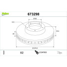 673298 Bremsscheibe COATED