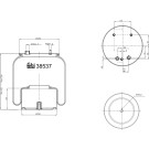 FEBI BILSTEIN 38537 Federbalg, Luftfederung FEBI BILSTEIN 38537 Federbalg, Luftfederung