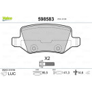 Valeo | Bremsbelagsatz, Scheibenbremse | 598583