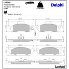 Delphi Bremsbelagsatz, Scheibenbremse LP1299