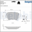 Delphi | Bremsbelagsatz, Scheibenbremse | LP3247 Delphi | Bremsbelagsatz, Scheibenbremse | LP3247