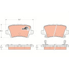 GDB3408 Bremsbelagsatz, Scheibenbremse COTEC