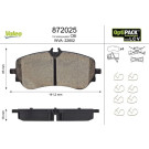 872025 Bremsbelagsatz, Scheibenbremse OPTIPACK for LCV