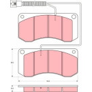 TRW | Bremsbelagsatz, Scheibenbremse | GDB5052