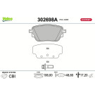 Valeo | Bremsbelagsatz, Scheibenbremse | 302698A