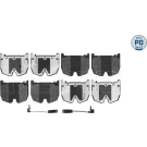 Meyle | Bremsbelagsatz, Scheibenbremse | 025 235 4117/PD