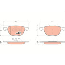 TRW Bremsbelagsatz, Scheibenbremse COTEC GDB1583