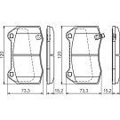 BOSCH Bremsbelagsatz, Scheibenbremse 0 986 494 310