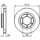 BOSCH | Bremsscheibe | 0 986 478 580