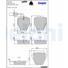 Delphi | Bremsbelagsatz, Scheibenbremse | LP1703