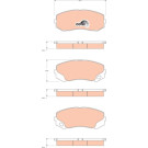 GDB3492 Bremsbelagsatz, Scheibenbremse COTEC GDB3492 Bremsbelagsatz, Scheibenbremse COTEC