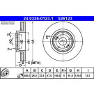 ATE | Bremsscheibe | 24.0326-0123.1