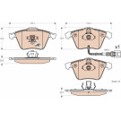 GDB1616 Bremsbelagsatz, Scheibenbremse COTEC GDB1616 Bremsbelagsatz, Scheibenbremse COTEC